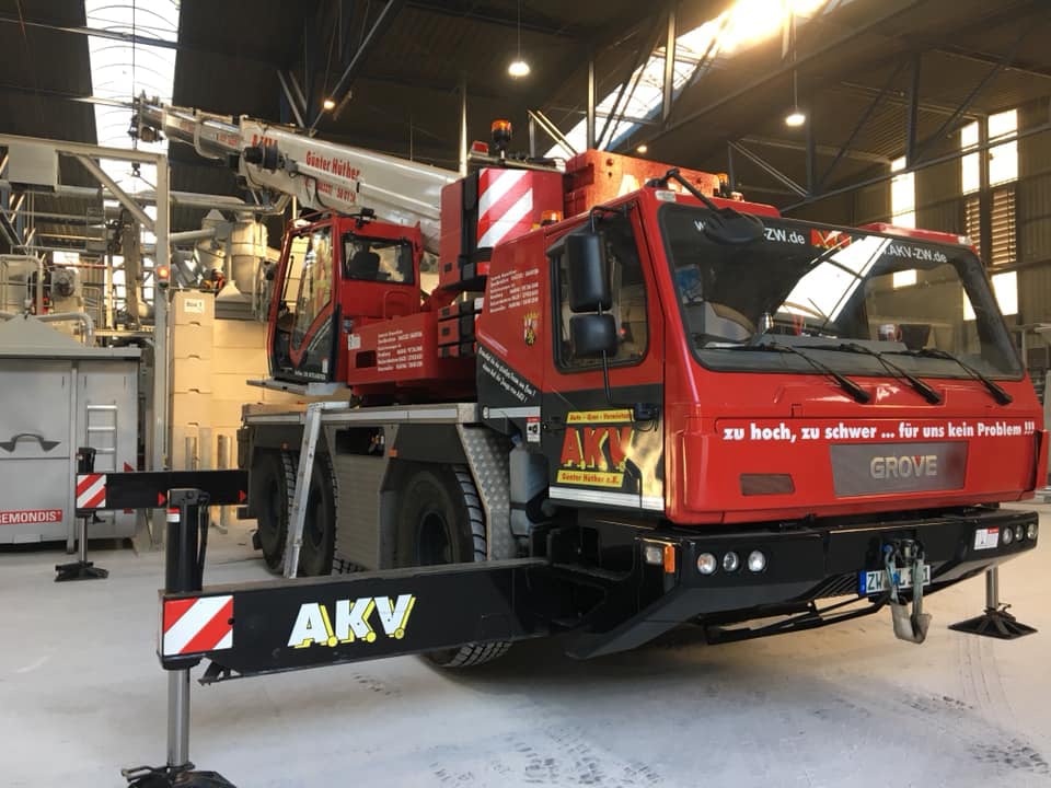 A.K.V. Autokranvermietung Günter Hüther - Job-Report